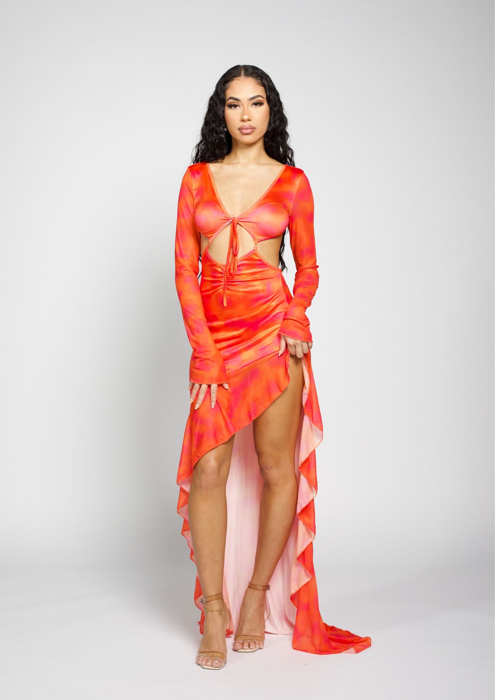 Claire - Maxikleid Rot