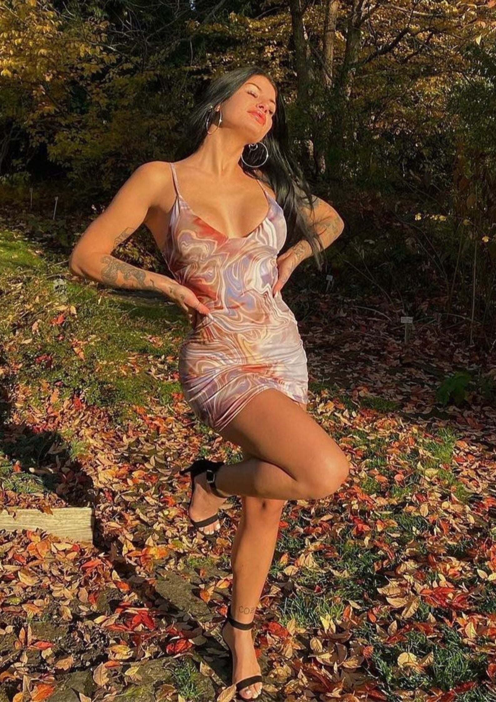 MULTI MARBLE Dress - Kleider & Overalls